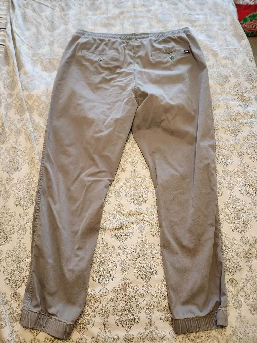 Gap Men's Gray Drawstring Elastic Waist Jogger Pants